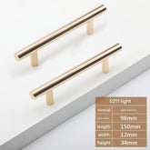 6 Inch Plain Metal Handle Pair for Tray